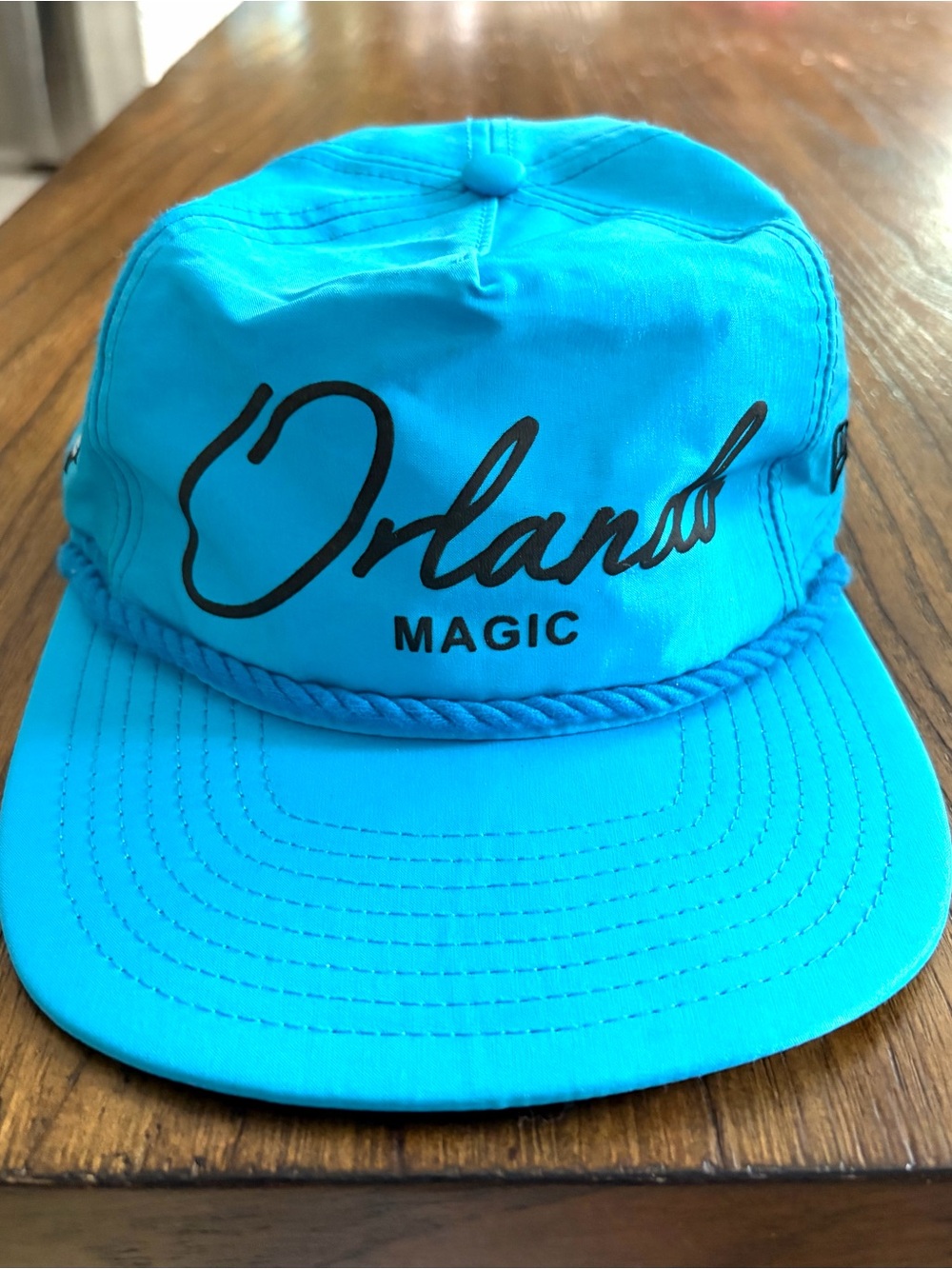 New Era Orlando Magic Script Logo Snapback Rope Hat